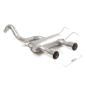 Stainless steel rear silencer with central round tail pipe 2 ABARTH 500 / 595 1.4TJET (99/118KW) 07/2008 - 2016