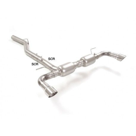 Stainless steel rear silencer left/right Alfa Romeo Giulia 2.2TD (140kW) 09/2018 - Today