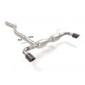 Stainless steel rear silencer left/right Alfa Romeo Giulia 2.2TD (140kW) 09/2018 - Today