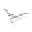 Posteriore inox sdoppiato per terminali Alfa Romeo Giulia (952) 2.2TD (118kW) 09/2018 - Oggi