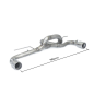 Tubes arrières en inox BMW Serie 1 F21 118i (125kW - N13) 2011 - 2015