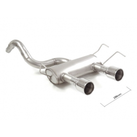 Posteriore inox con terminali rotondi centrali 2 / 102 mm Abarth 500 / 595 1.4TJET (132kW) 2013 - 2015