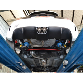 Tubo posteriore Gr. N inox con terminali centrali rotondi 2x80 mm ABARTH 1.4TJET (99/118KW) 07/2008 - 2016
