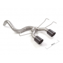 Stainless steel rear tube group N with central round Carbon Shot Abarth 500 / 595 1.4TJET 595 (121kW) 2016 - Today