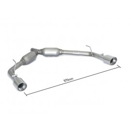 Posteriore inox sdoppiato con terminali rotondi Alfa Romeo GIULIETTA(940) 1.4TB GPL (88KW) 2012 - Oggi