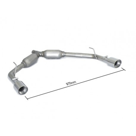 Posteriore inox sdoppiato con terminali rotondi Alfa Romeo GIULIETTA(940) 1.4TB GPL (88KW) 2012 - Oggi