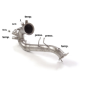 Tube suppression catalyseur + FAP groupe N en inox AUDI A7 (Typ 4G) 3.0TDi V6 Quattro (160kW) 2014-2017