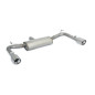 Posteriore inox sdoppiato con terminali rotondi Alfa Romeo GIULIETTA (940) 1750TB (172,5KW) 2010 - 2014
