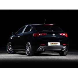 Posteriore inox sdoppiato con terminali rotondi Alfa Romeo GIULIETTA (940) 1750TB (172,5KW) 2010 - 2014