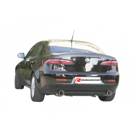 Posteriore inox sdoppiato Alfa Romeo 159 2.4JTDm 20V (147/154kW) + Sportwagon 09/2005-2011