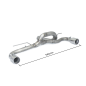 Tube arrière groupe N duplex en Inox BMW Serie1 F20 116i (100kW - N13) 2012 - 2015