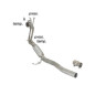 Tube Afrique + tube suppression FAP Groupe N en inox Audi A3 1.6TDI (77KW) 06/2009 - 2013