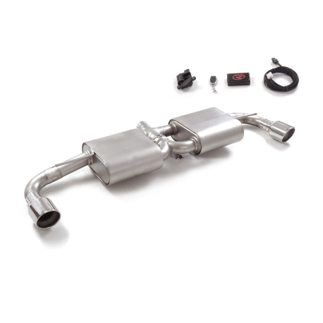 Stainless steel rear silencer left/right each with round Sport Line Alfa Romeo 4C 1750TB (177kW) 2013 - 2020
