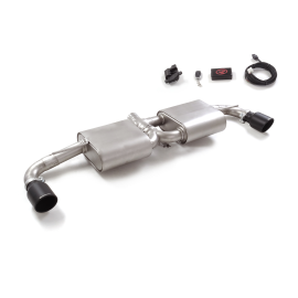 Stainless steel rear silencer left/right each with round Sport Line Black Alfa Romeo 4C 1750TB (177kW) 2013 - 2020