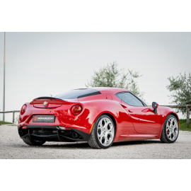 Stainless steel rear silencer left/right each with round Sport Line Black Alfa Romeo 4C 1750TB (177kW) 2013 - 2020