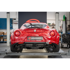 Endschalldämpfer in Edelstahl rechts/links mit ER 102 mm rund Sport Line Black Alfa Romeo 4C 1750TB (177kW) 2013 - 2020