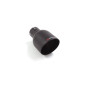 Cola de escape redonda black 108 mm con diámetro interior 60,5 mm
