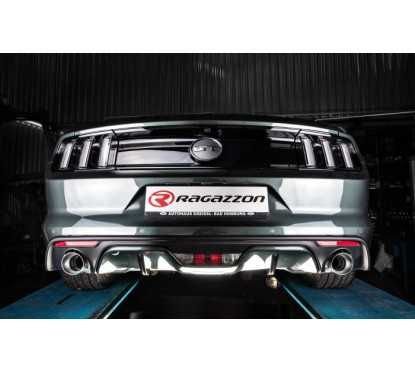 Ligne d'échappement inox avec valve Ford Mustang VI COUPÉ 5.0 V8 GT (310KW) Ø76MM 2015 - 2017