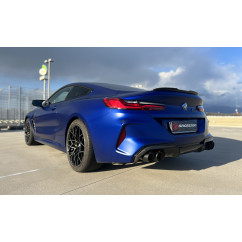 Silencieux arrière duplex en inox avec valve BMW M8 F92 Coupè Competition xDrive 4.4 (441kW / 460kW) 2019 - 10/2021