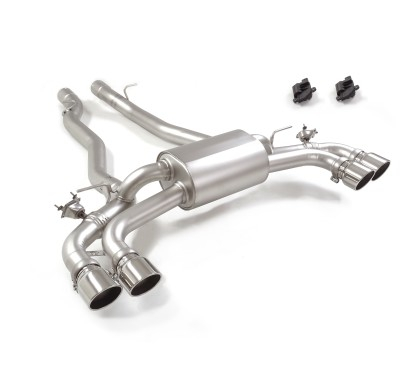 Silencioso trasero doble en acero inox BMW M5 G90(Sedan) 4.4 V8 (430kW + 145kW) 2024 - Hoy