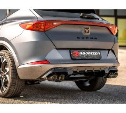 Escape trasero doble en acero inox Cupra Formentor (KM) VZ 2.0TSI 4Drive (245kW) 2024 - Hoy