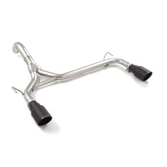 Stainless steel rear tube group N left/right each with round Sport Line Black Abarth 500 / 595 1.4TJET (103kW) 2012 - 2015