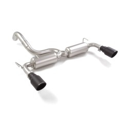 Endschalldämpfer in Edelstahl rechts/links mit ER 102 mm rund ABARTH 695 1.4 T-JET (132 / 140KW) Ø63.5mm 2009 - 2016