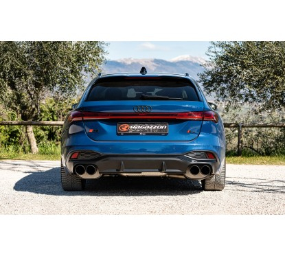 Silencioso trasero doble en acero inox con salidas redondas Audi S5 (Typ FU) 3.0TFSI Quattro (270kW) 2024 - Hoy