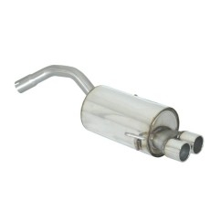 Posteriore inox con terminali Alfa romeo 147 1.9 JTD (85/103/110KW) 2001 - 10/2004
