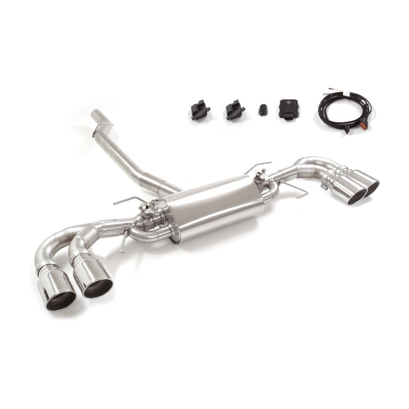 Stainless steel rear silencer left/right Alfa Romeo Giulia(952) 2.0 Turbo Veloce (184kW) 2021 - Today