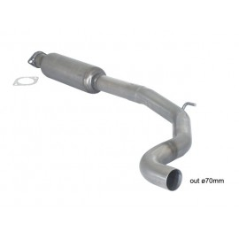 Stainless steel centre silencer Abarth Grande Punto + Evo 1.4 TJET Kit Esseesse (132kW) Ø70mm 10/2007 - Today