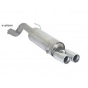 Posteriore inox con terminali rotondi Abarth Evo 1.4 TURBO MULTIAIR (120KW)Ø70MM 10/2009 - Oggi