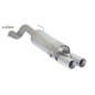 Stainless steel rear silencer with round tail pipe 2x80 mm staggered Abarth Evo 1.4 TURBO MULTIAIR (120KW)Ø70MM 10/2009 - Today