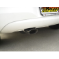 Silencieux arrière en inox 1 sortie ovale 110mm OPEL CORSA D 1.2 (59KW) 2006 - 2011