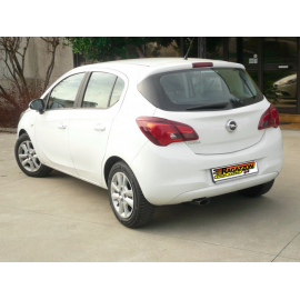 Silencieux arrière en inox 1 sortie ovale 110mm OPEL CORSA D 1.2 (59KW) 2006 - 2011