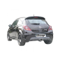 Silencieux arrière en inox avec 1 sortie ronde 60mm OPEL CORSA D 1.6 TURBO OPC 141KW (TYP FT11) 2010 - 2014