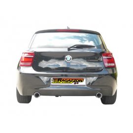 Échappement arrière duplex BMW Série 1 F20 114D (70KW - N47) 2011 - Aujourd'hui En inox g/d avec sortie ronde 90 mm
