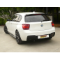 Silencieux arrière duplex BMW Série 1 F20 114D (70KW - N47) 2011 - Aujourd'hui en inox g/d avec sortie ronde 90 mm