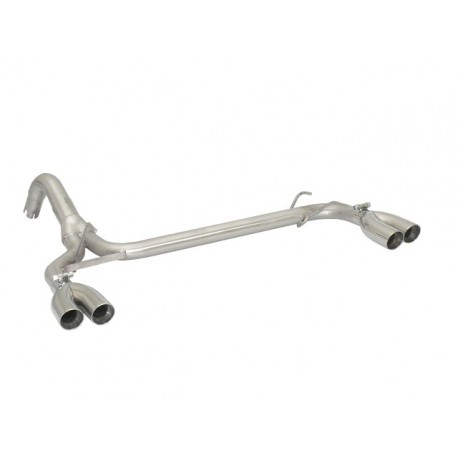 Stainless steel rear tubes group N left/right each with round ABARTH 500 / 595 (typ 312) 1.4TJET (99/118KW) 07/2008 - 2016