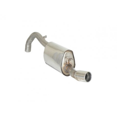 Stainless steel rear silencer with round Alfa Romeo 75 KAT. 2.0 Twin Spark 1987 - 1993