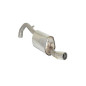 Stainless steel rear silencer with round tail pipe 80 mm Alfa Romeo 75 2.5 V6 Q.V. - 3.0I V6 1985 - 1988