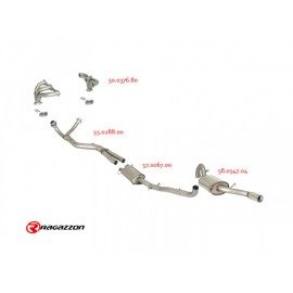 Stainless steel cat replacement pipe group N Alfa Romeo 75 KAT. 2.5 V6 Q.ORO/MILANO - 3.0I V6 1988 - 1993