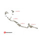 Stainless steel cat replacement pipe group N Alfa Romeo 75 KAT. 2.5 V6 Q.ORO/MILANO - 3.0I V6 1988 - 1993