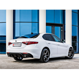 Stainless steel rear silencer for original Alfa Romeo Giulia(952) 2.0 Turbo Q4 Veloce (206kW) 2016 - Today