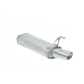 Posteriore inox con terminale ovale Alfa Romeo 145 1.4 16V- 1.6 16V -1.8 16V - 2.0 16V T.S. 06/1997 - 2001