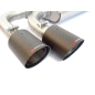 Stainless steel rear silencer left/right each with round Carbon Shot Abarth 124 Spider 1.4T Multiair (125kW) 2016 - Today