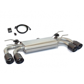 Stainless steel rear silencer left/right each with round Carbon Shot Abarth 124 Spider 1.4T Multiair (125kW) 2016 - Today