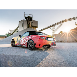 Stainless steel rear silencer left/right each with round Carbon Shot Abarth 124 Spider 1.4T Multiair (125kW) 2016 - Today
