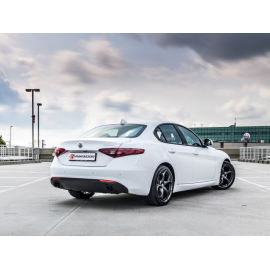 Posteriore inox sdoppiato per terminali Alfa Romeo Giulia(952) 2.0 TURBO (147KW) 2016 - Oggi