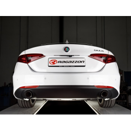 Pot d'échappement arrière duplex Alfa Romeo Giulia(952) 2.0 Turbo Q4 Veloce (206kW) 2016 - Aujourd'hui